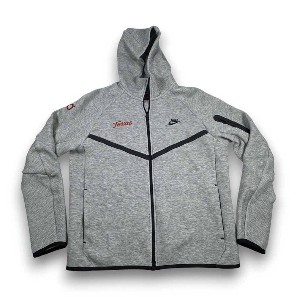 Nike Tech Fleece Texas Longhorns KD Full Zip Hoodie HV0949-083 Mens Grey Medium